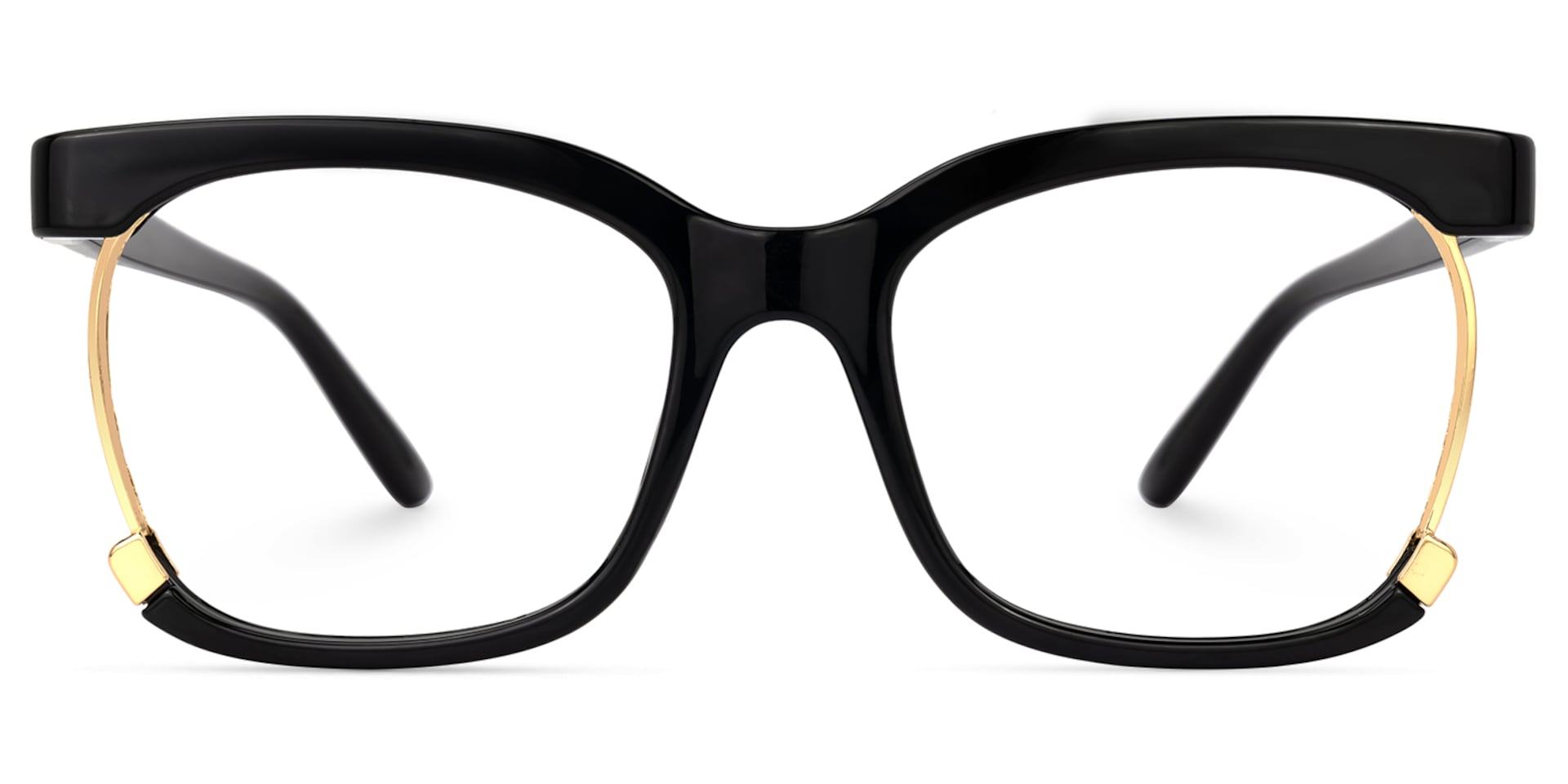 Obando Square Black Glasses | Zeelool Glasses2