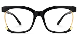 Obando Square Black Glasses2