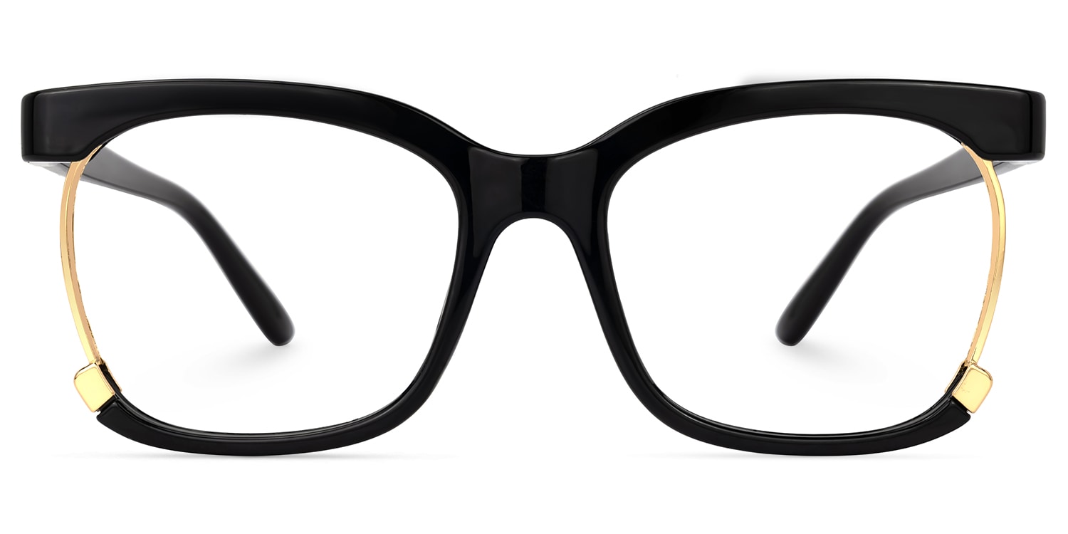 Obando Square Black Glasses
