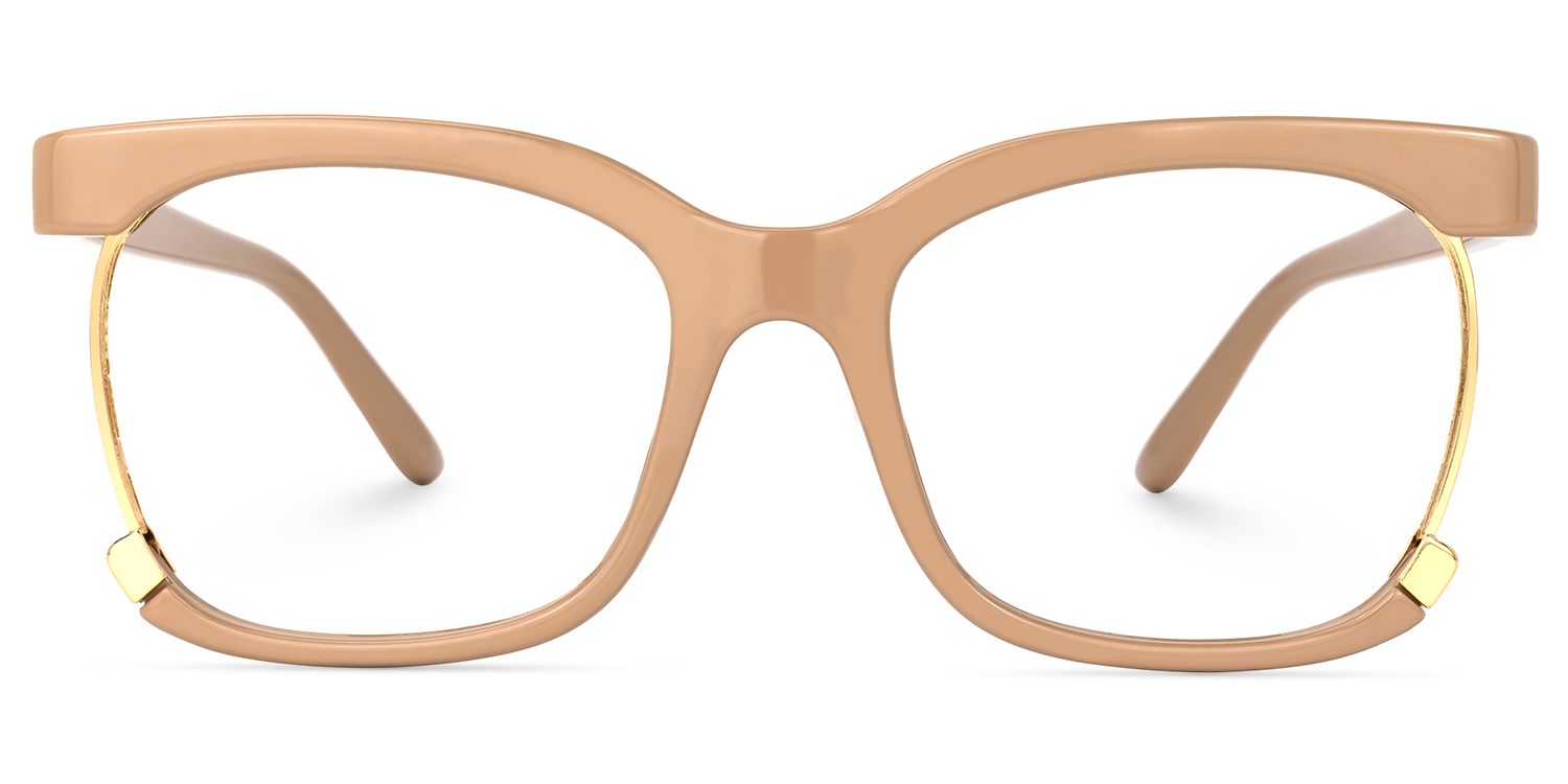 Obando Square Brown Glasses | Zeelool Glasses0