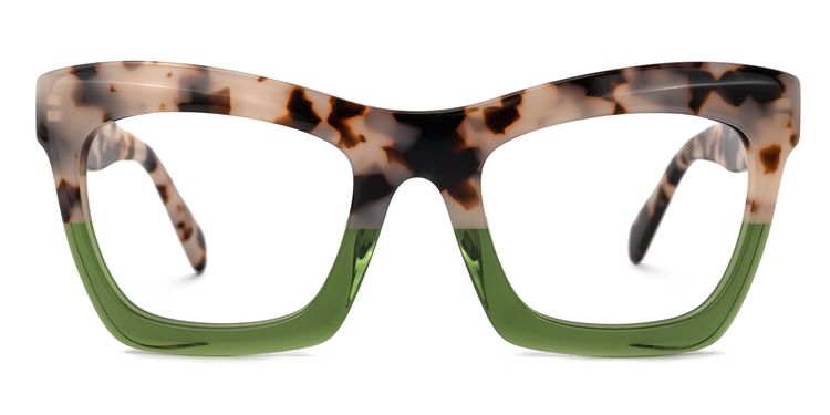 Benitez Square Two-Tone Glasses
