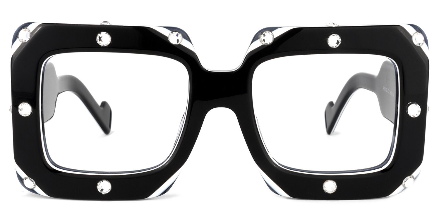 Yuri Square Black Glasses | Zeelool Glasses0