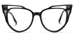 Adiari Cateye Black Glasses0