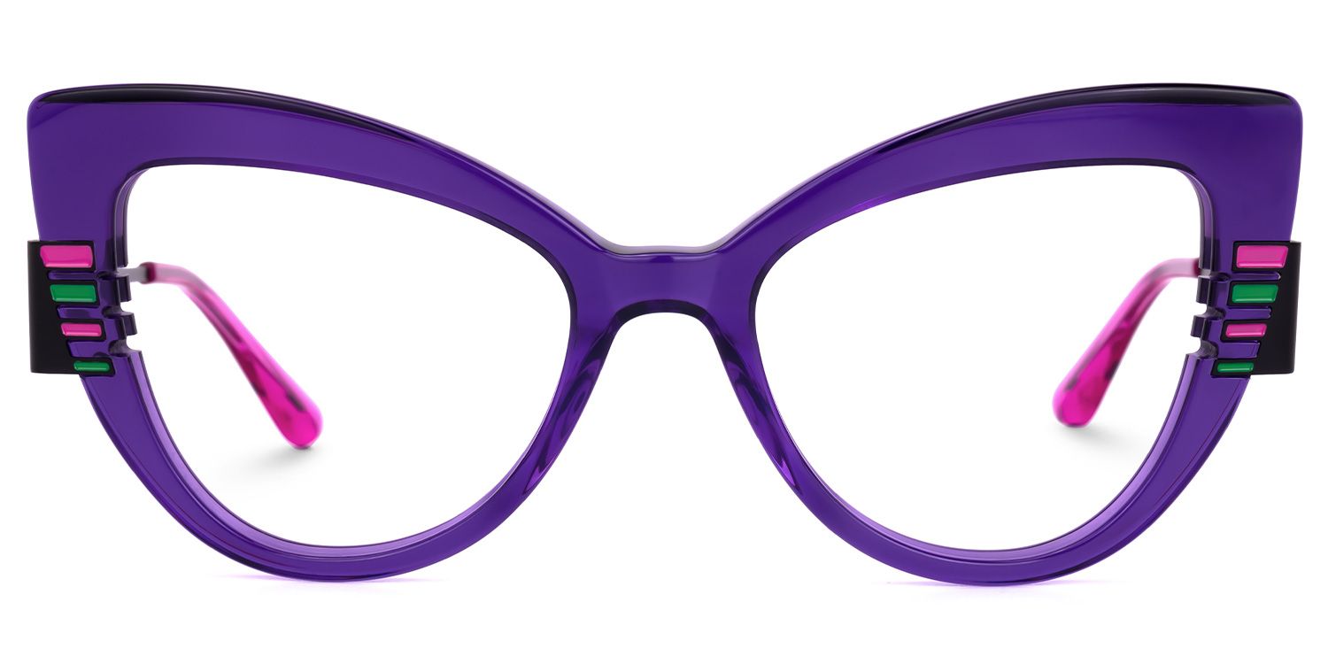 Milly Cateye Purple Glasses | Zeelool Glasses