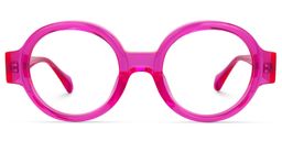 Dorrejo Round Bright-Pink Glasses0