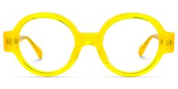 Dorrejo Round Yellow Glasses0