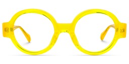 Dorrejo Round Yellow Glasses0