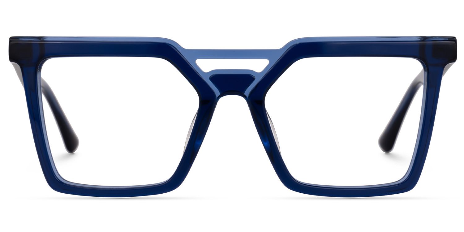 Demar Square Blue Glasses | Zeelool Glasses0