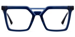 Demar Square Blue Glasses0