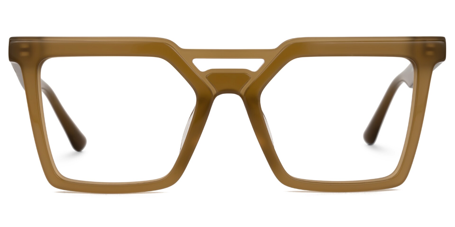 Demar Square Brown Glasses | Zeelool Glasses0