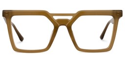 Demar Square Brown Glasses0