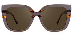 Brenda Square Mauve Sunglasses0