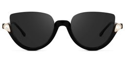 Felicia Cat Eye Black Sunglasses 0