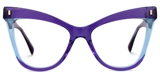 Silke Cateye Purple Glasses0