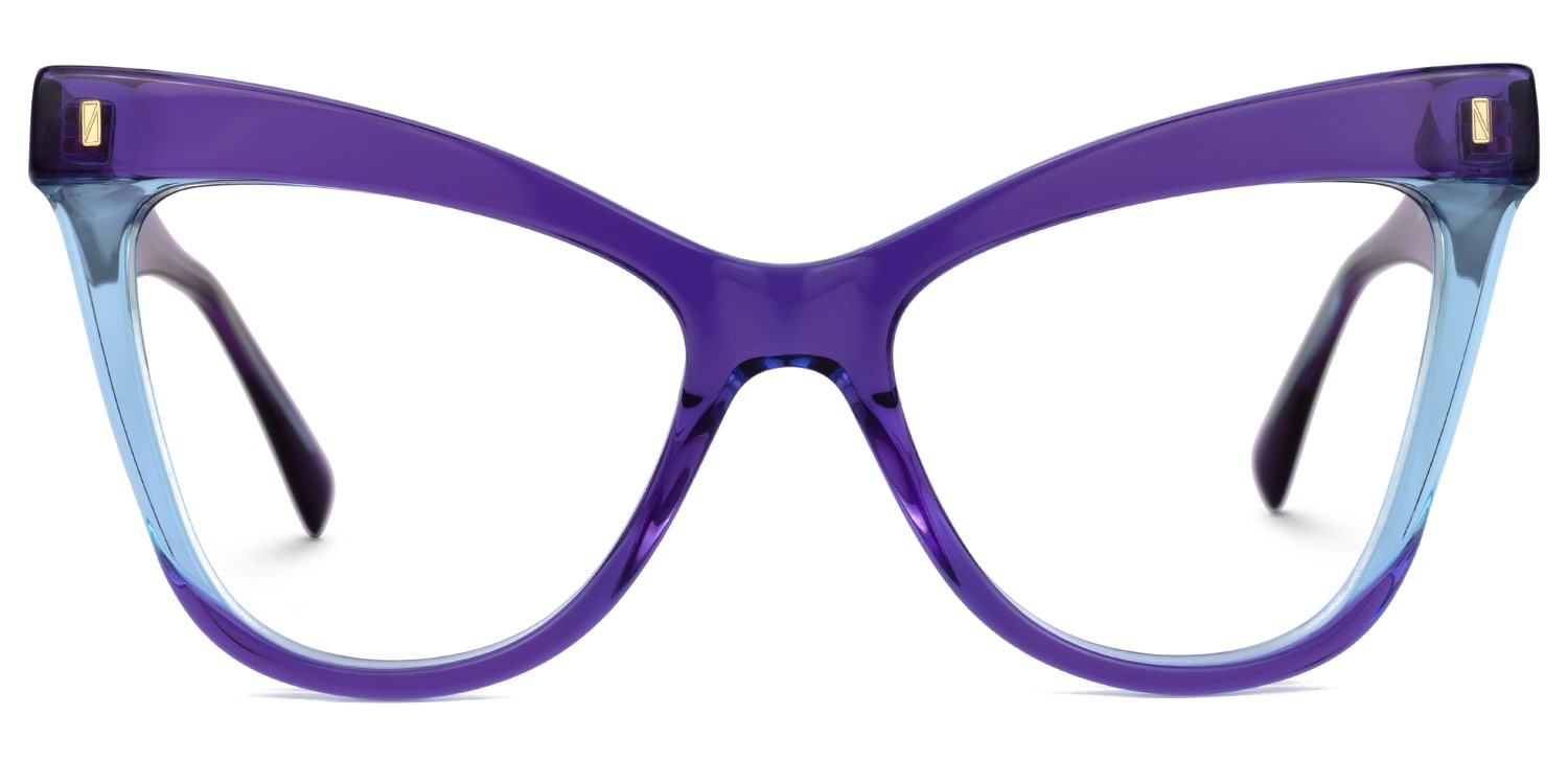 Silke Cateye Purple Glasses0