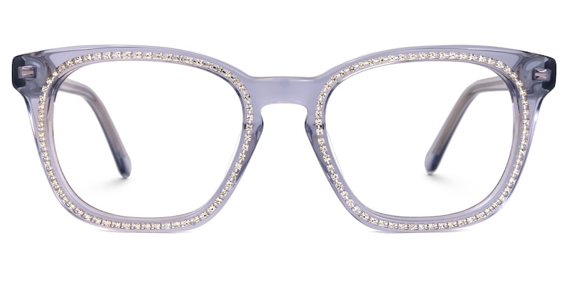 Ziva Square Purple Glasses | Zeelool Glasses0