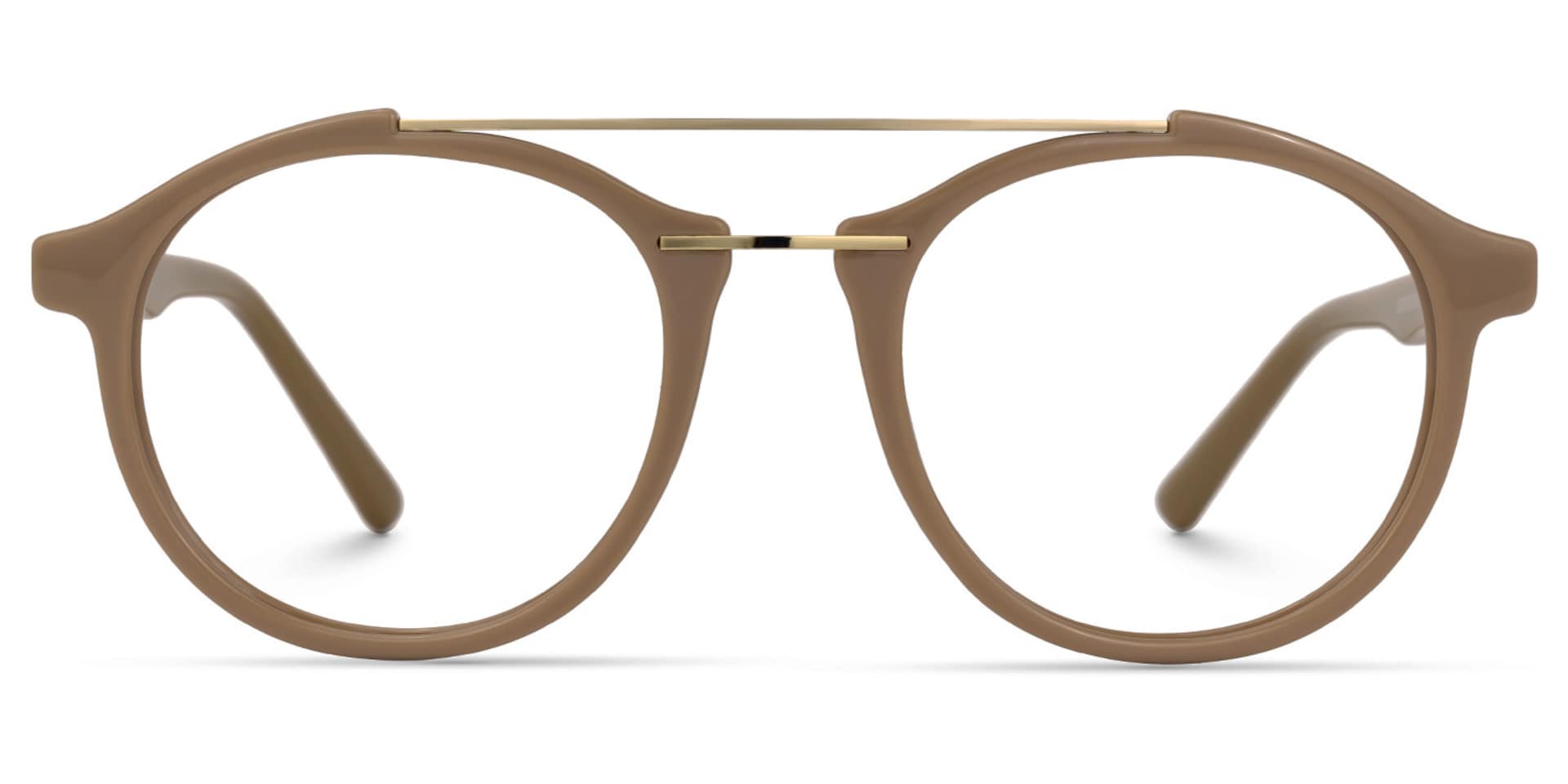Lee Round Brown Glasses | Zeelool Glasses0