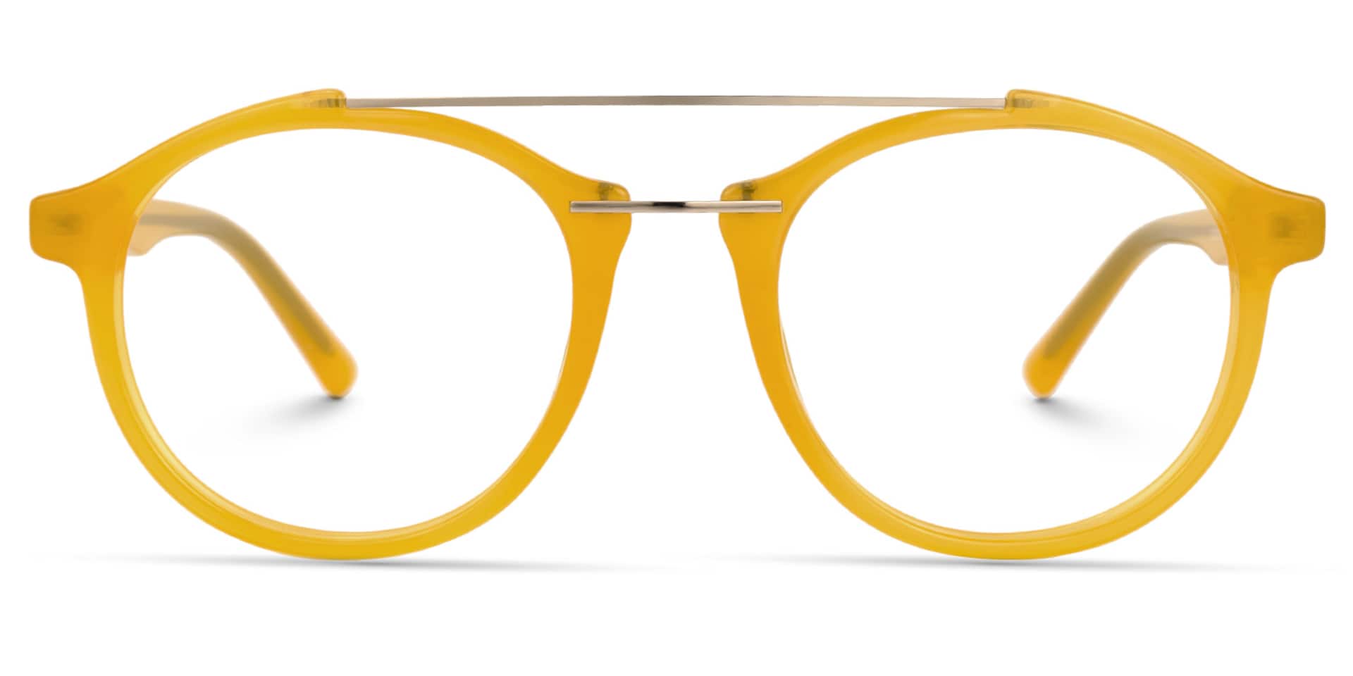 Lee Round Yellow Glasses | Zeelool Glasses0