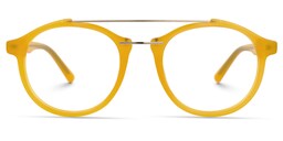 Lee Round Yellow Glasses0
