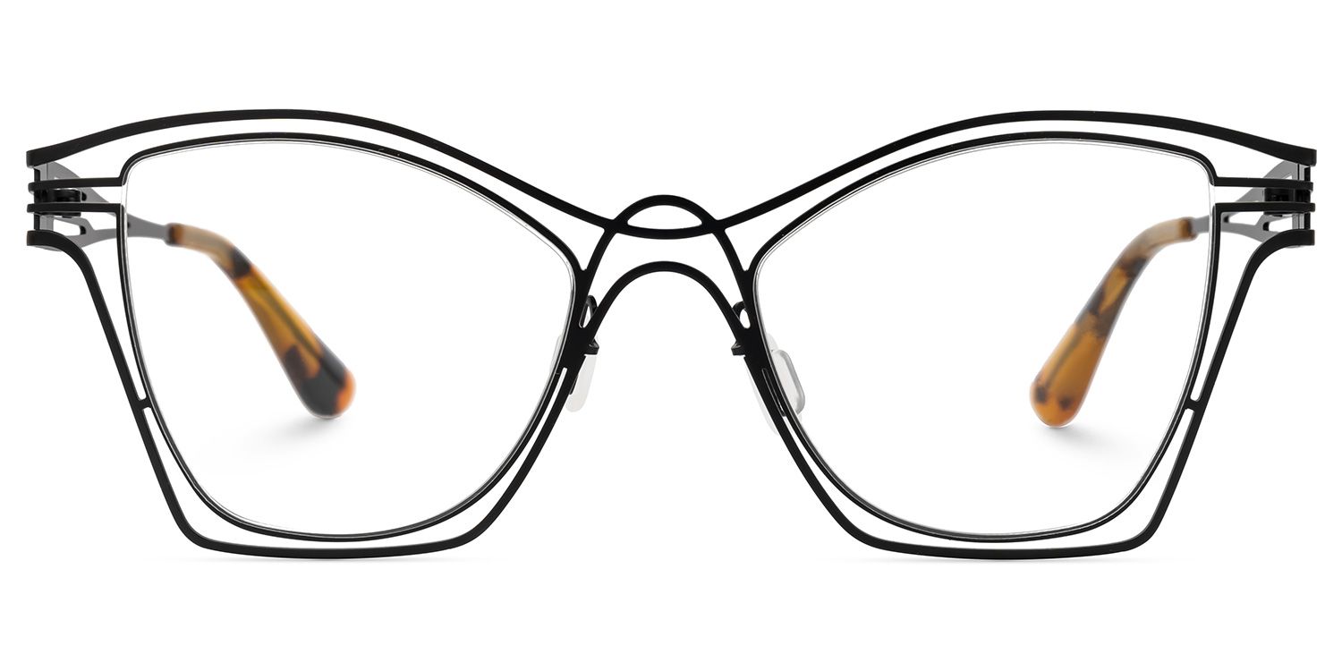 Barajas Cateye Black Glasses | Zeelool Glasses0