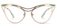 Kaity Cateye Gold Glasses0