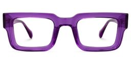 Glaucia Square Purple Glasses0