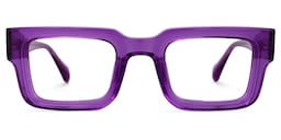 Glaucia Square Purple Glasses0