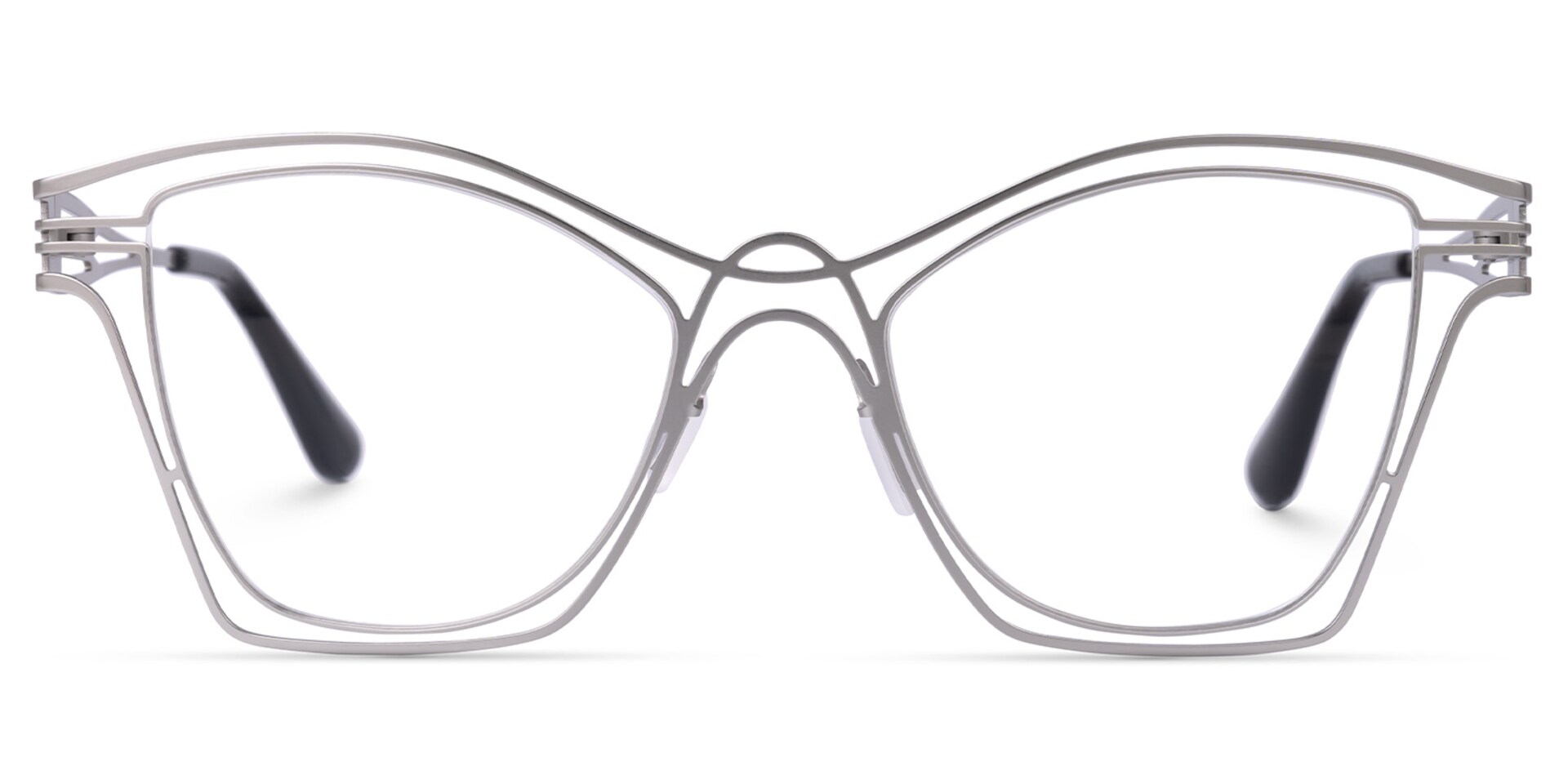 Barajas Cateye Silver Glasses | Zeelool Glasses0