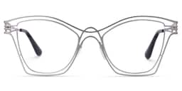 Barajas Cateye Silver Glasses0
