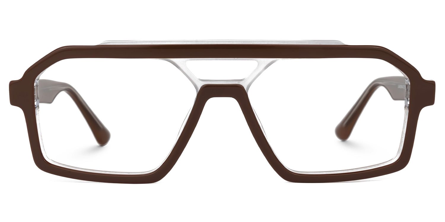 Samira Aviator Chocolate Glasses | Zeelool Glasses0