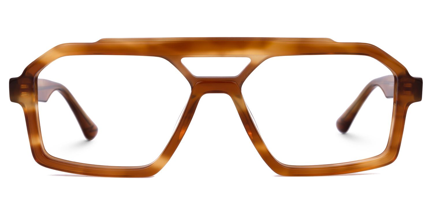 Samira Aviator Brown Glasses | Zeelool Glasses0