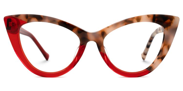 Maxine Cateye Red Glasses
