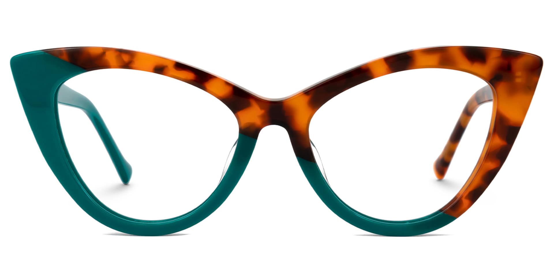 Maxine Cateye Peacock-Blue Eyeglasses and Glasses Frames0