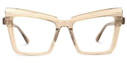 Conie Cateye Beige Glasses0