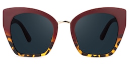 Denis Cat Eye Red Sunglasses0