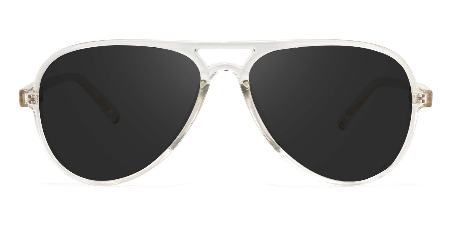 Erwin Geometric Clear Sunglasses | Zeelool Glasses0
