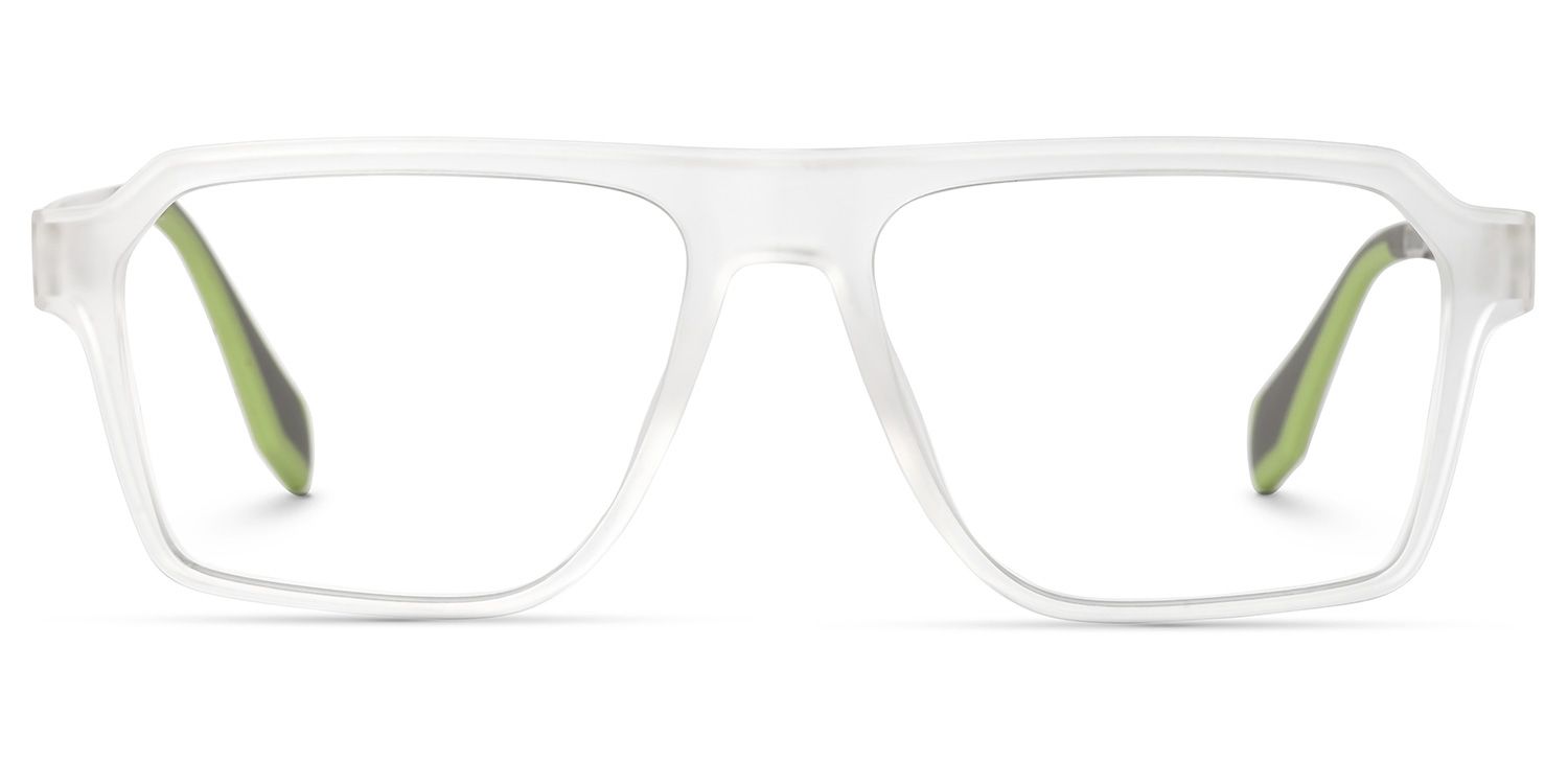 Yaqoob Square White Glasses | Zeelool Glasses