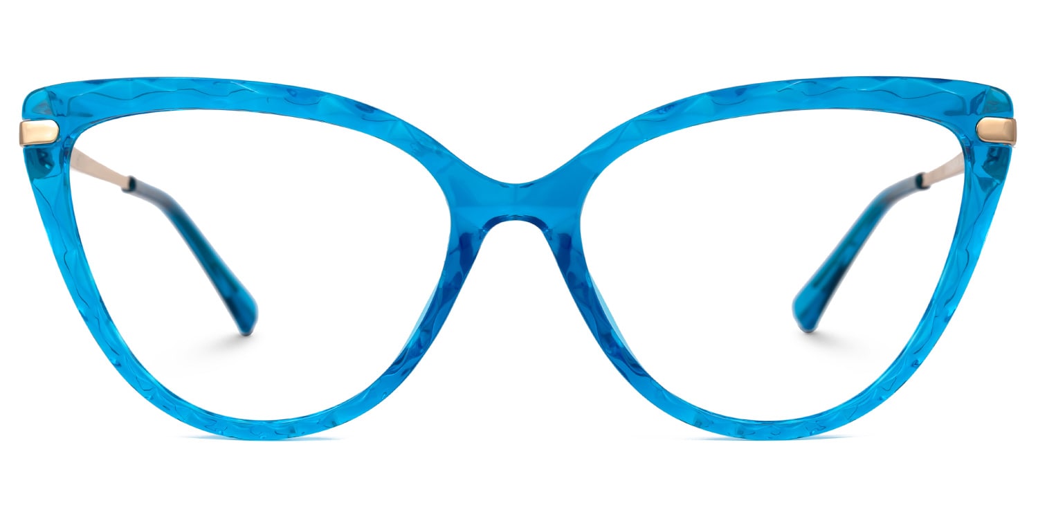 Lucas Cateye Blue Glasses0