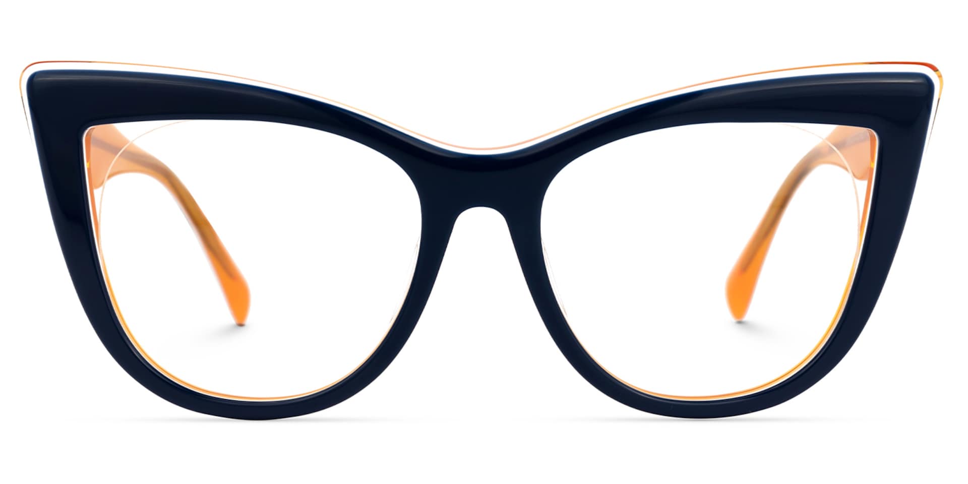 Aecila Cateye Dark-Blue Glasses | Zeelool Glasses0