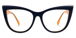 Aecila Cateye Dark-Blue Glasses0
