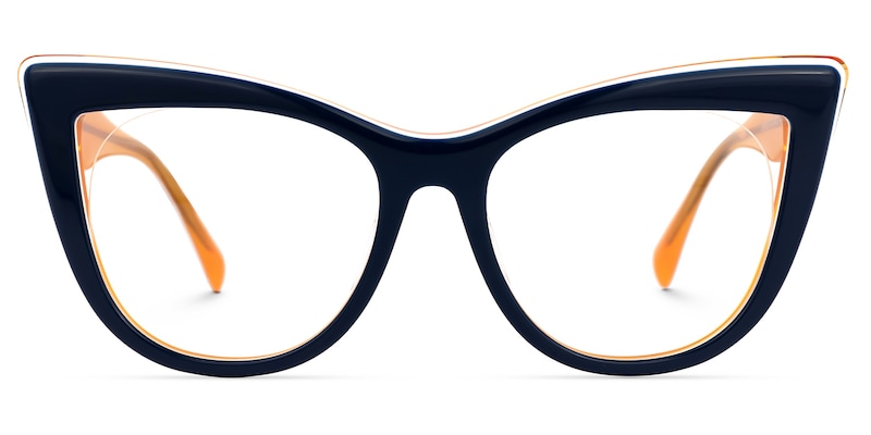 Aecila Cateye Dark-Blue Glasses | Zeelool Glasses0