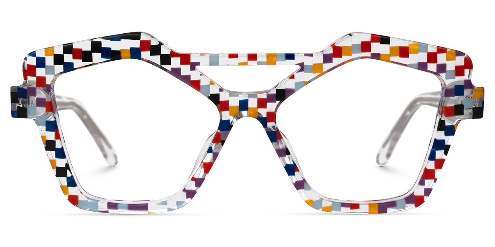 Keawna Geometric Multicolor Glasses | Zeelool Glasses0
