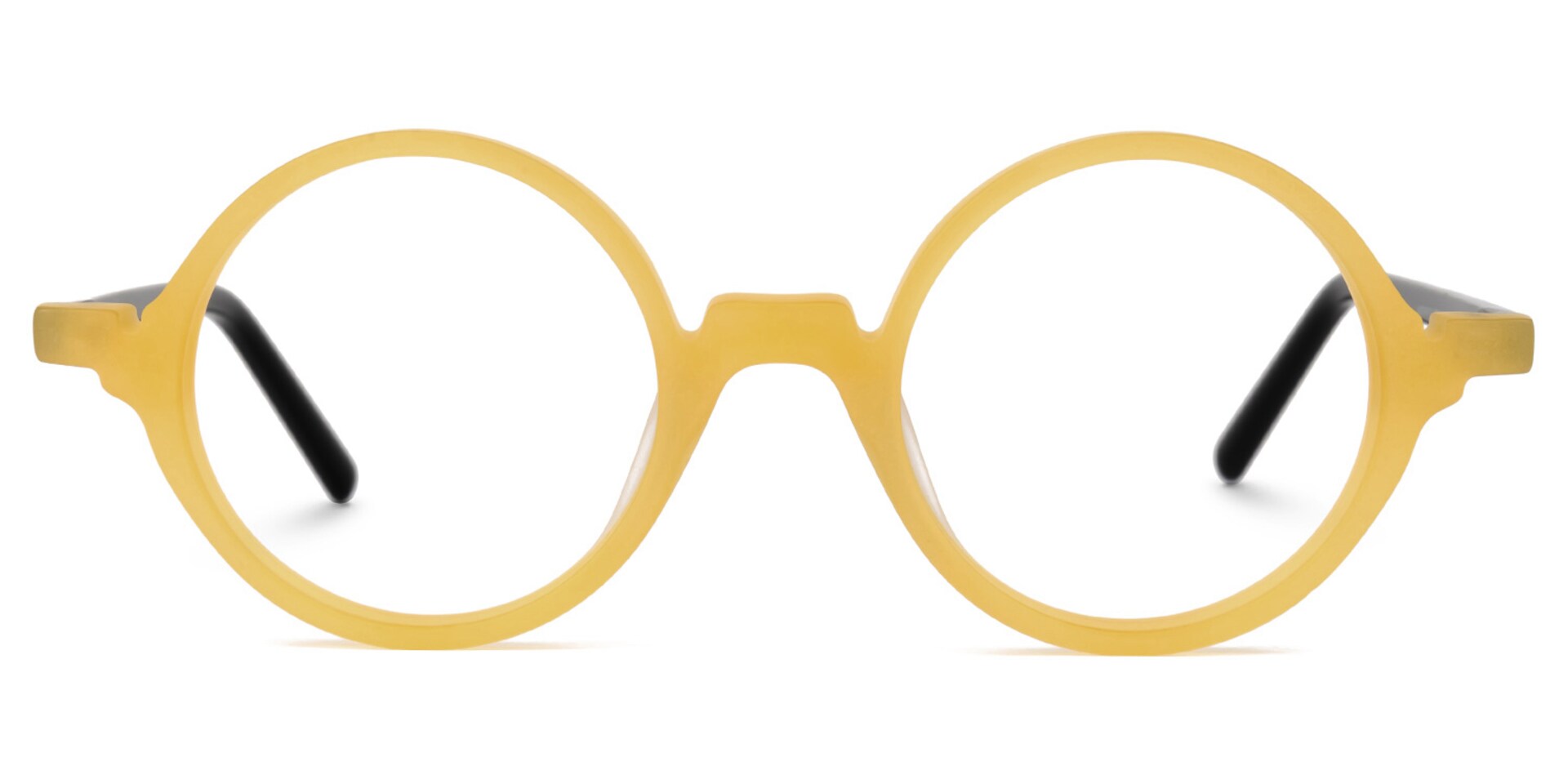 Otto Round Yellow Glasses | Zeelool Glasses0