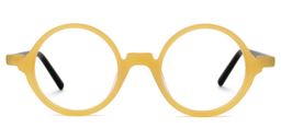 Otto Round Yellow Glasses0