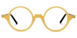 Otto Round Yellow Glasses0