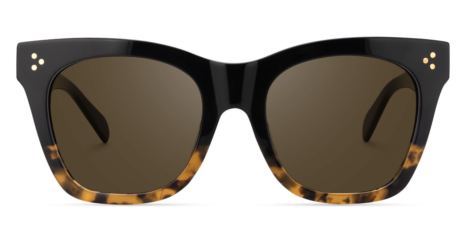 Rectangle Light Amber Glasses | Zeelool Eyeglasses0