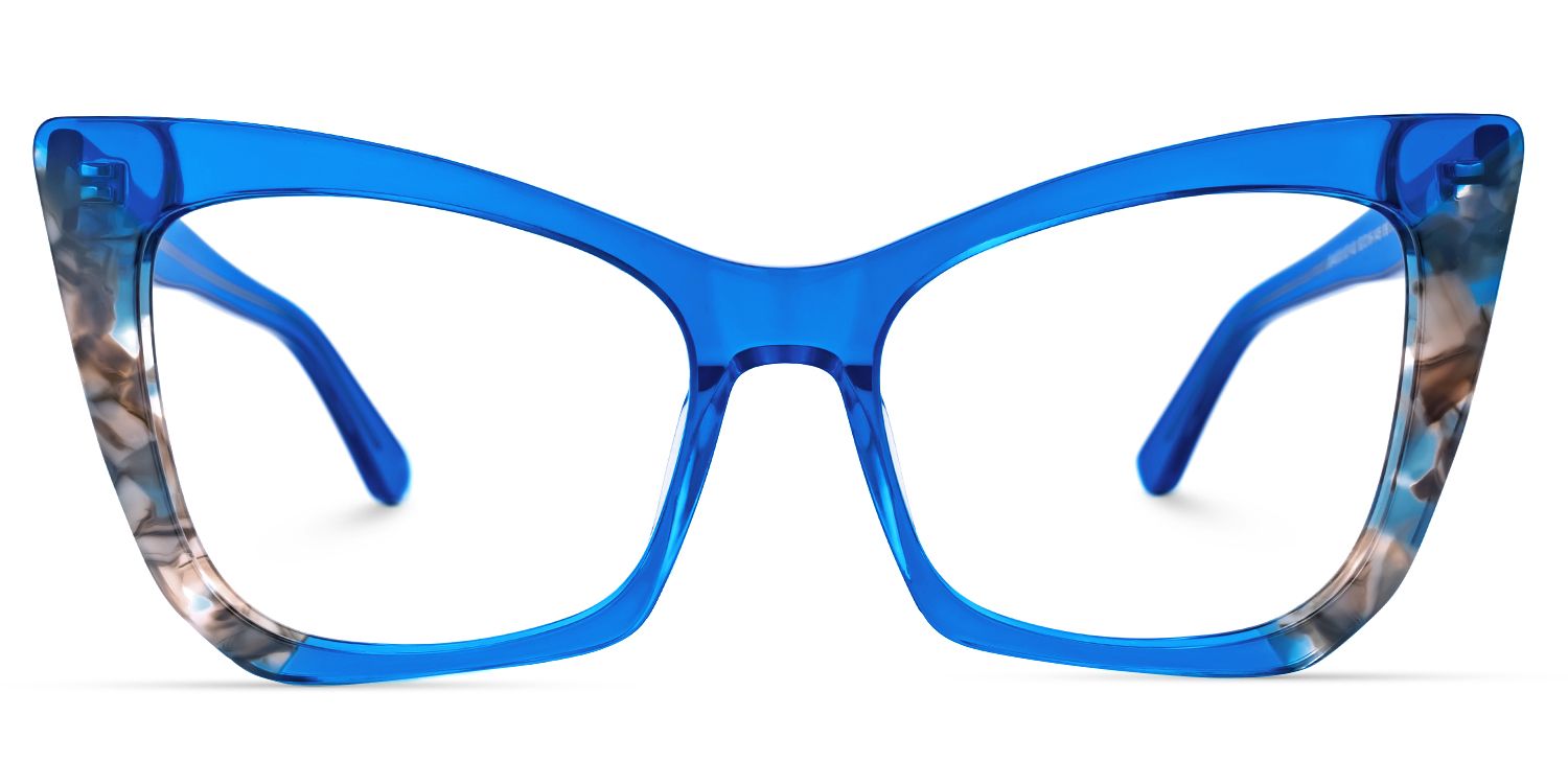 Saniya Cateye Blue Glasses | Zeelool Glasses0