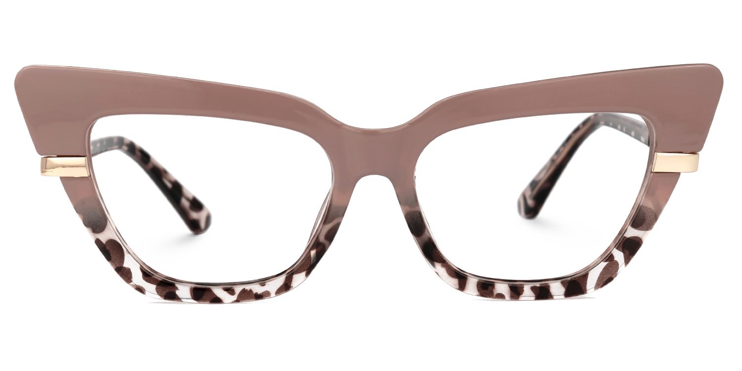 Vanille Cateye Two-Tone Glasses | Zeelool Glasses0