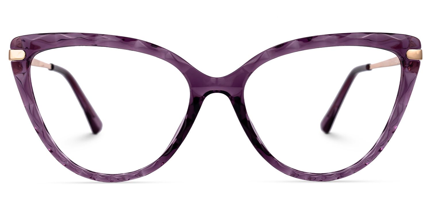 Lucas Cateye Purple Glasses | Zeelool Glasses0