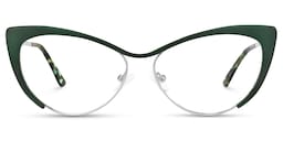 Ellen Cateye Green Glasses0